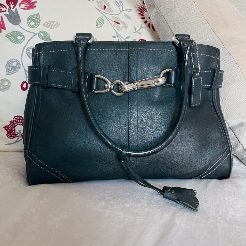 Black Vintage Top Handle Coach Bag - Barely used!